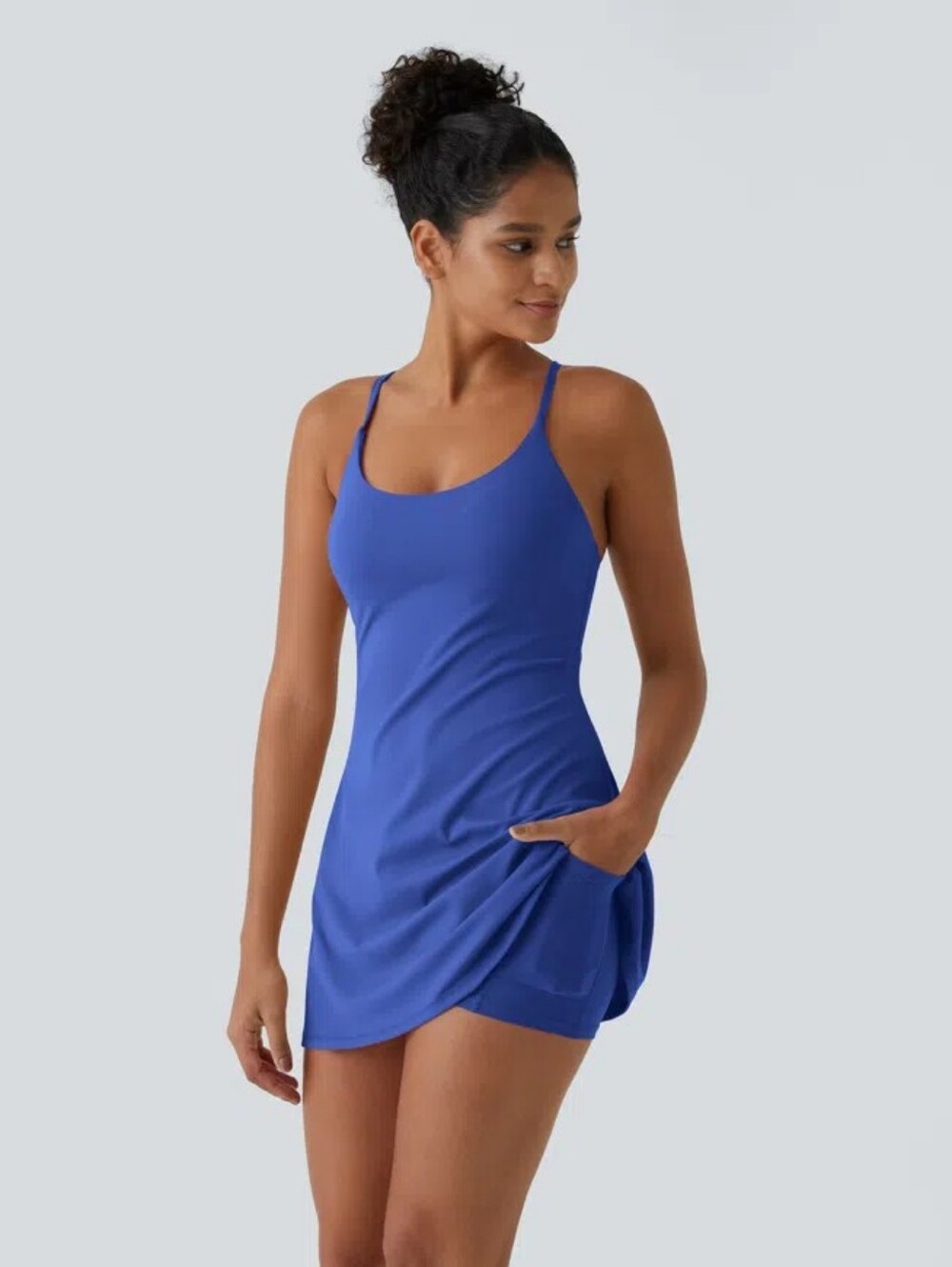 Halara SoftlyZero™ Plush Backless Active Dress-Easy Peezy Edition
